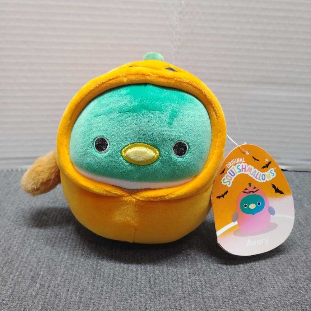 Squishmallows Avery Pumpkin Plush 5in Kellytoy Halloween NWT